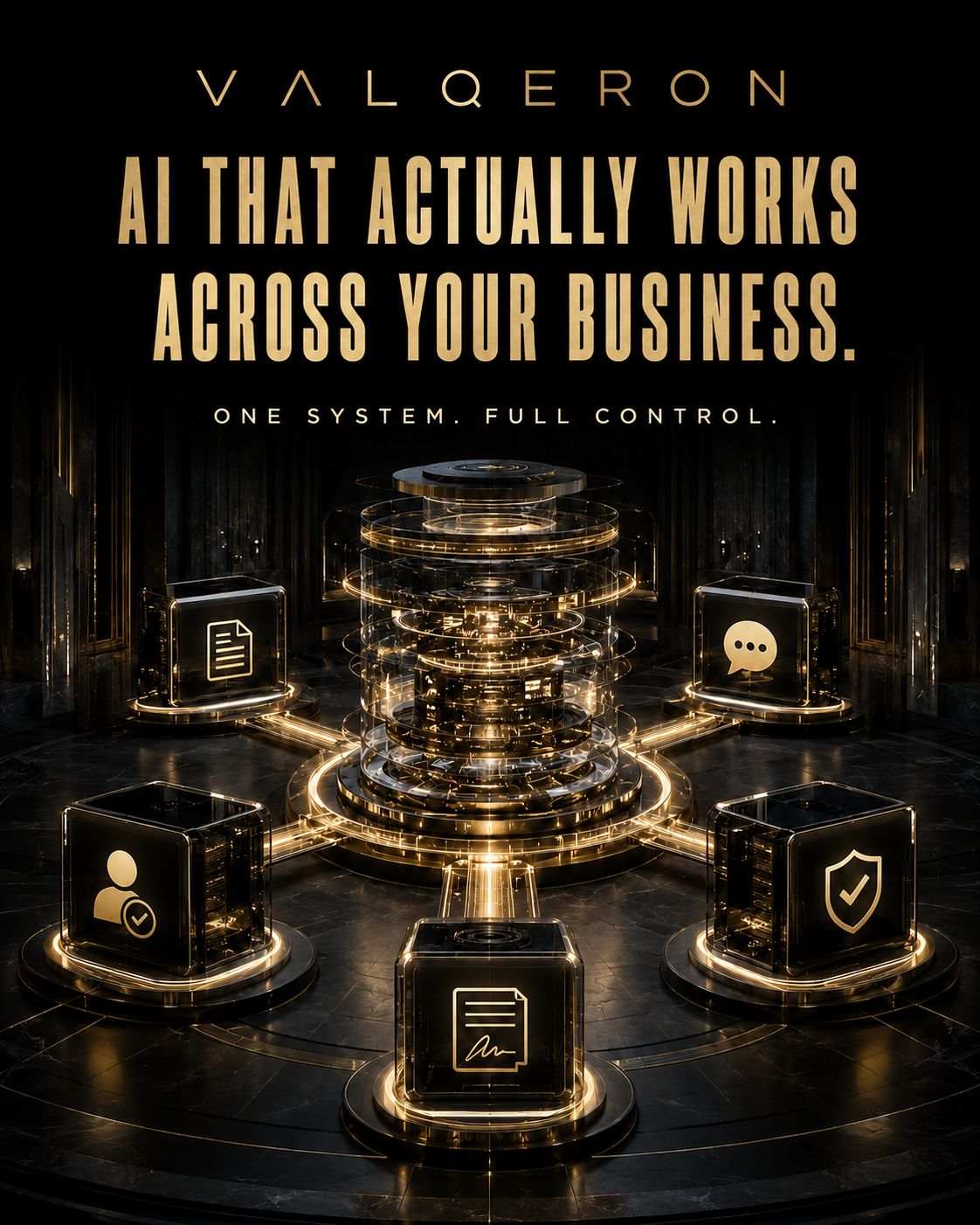 AI that actually works across your business — one system, full control.