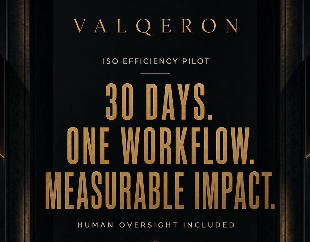 30 days. One workflow. Measurable impact. Human oversight included.